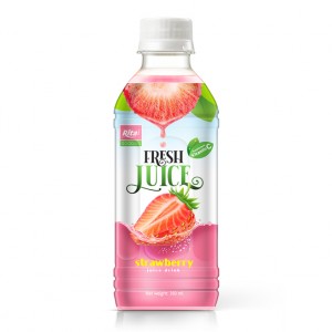 Fresh Juice -  Strawberry Juice  350ml Pet Bottle Rita Brand 