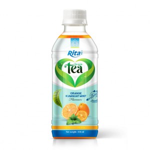 Tea Drink With Orange Kumquat Mint Flavor 350 Pet Bottle Rita Brand 