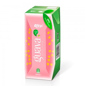 200ml Paper Box Guava Juice From Vietnamese Beverage Company 