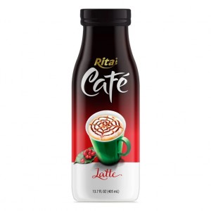 Manufacturers Latte Coffee Drink 405ml Glass Bottle