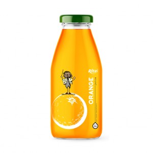 Orange Juice Drink 250ml Glass Bottle Rita Brand 