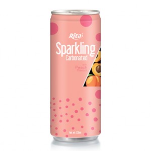 Sparkling Drink With Peach Flavor 250ml Can