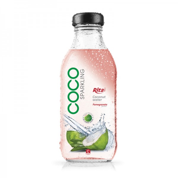 Sparkling_coconut_water_with_pomegranate_350ml_glass_bottle_Bottle