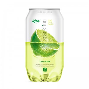 Lime Flavor Sparkling Drink  350ml Alu Can - OEM Product  
