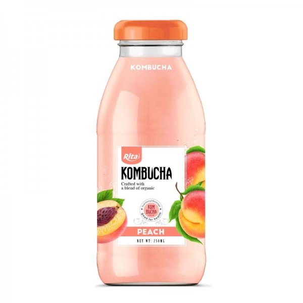 kombucha-peach-250ml_Glass_Bottle