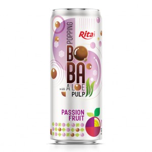 320ml Sleek Can Bubble Tea Mix Passion Fruit