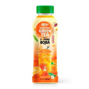 Supplier Company Popping Boba Black Tea With Orange Flavor