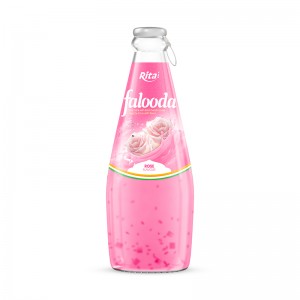 Best Quality 290ml Glass Bottle Falooda Rose Flavor