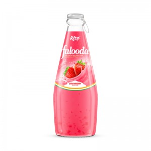 Best Flavor 290ml Glass Bottle Falooda Strawberry Flavor